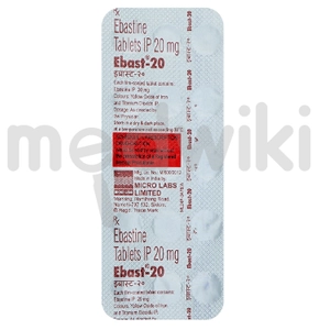 Ebast 20mg Tablet 15s