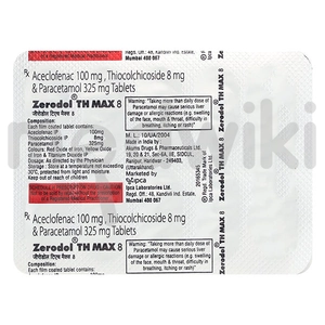 Zerodol TH Max 8mg Tablet 10s