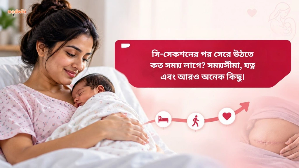 সি-সেকশনের পর সেরে উঠতে কত সময় লাগে? সময়সীমা, যত্ন এবং আরও অনেক কিছু। in Bengali