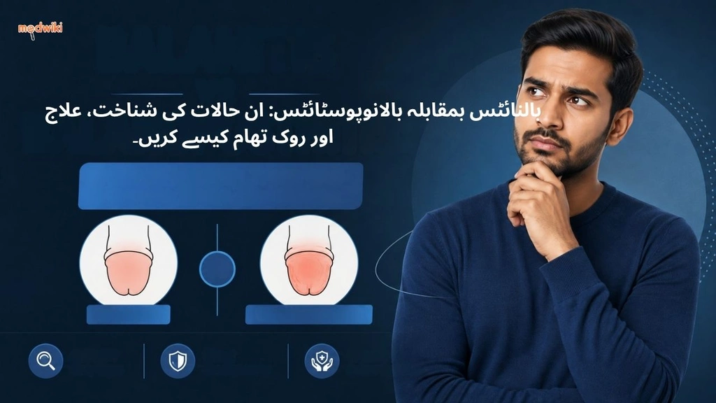 بالنائٹس بمقابلہ بالانوپوسٹائٹس: ان حالات کی شناخت، علاج اور روک تھام کیسے کریں۔ (Balanitis vs Balanoposthitis explained in Urdu)
