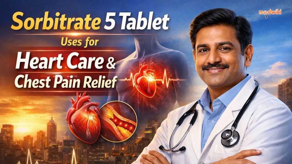सॉर्बिट्रेट 5 टैबलेट के उपयोग: दिल और सीने के दर्द से राहत!