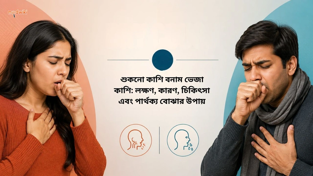 শুকনো কাশি বনাম ভেজা কাশি: লক্ষণ, কারণ, চিকিৎসা এবং পার্থক্য বোঝার উপায় (Dry cough vs wet cough explained in Bengali)
