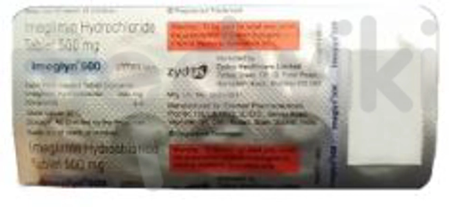 इमेग्लिन 500mg टैबलेट 10s