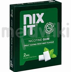 Nixit Nicotine 2mg Gum Frost mint Sugar Free 6s