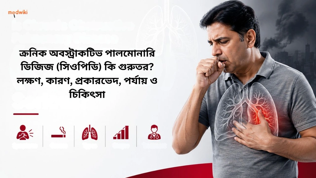 ক্রনিক অবস্ট্রাকটিভ পালমোনারি ডিজিজ (সিওপিডি) কি গুরুতর? লক্ষণ, কারণ, প্রকারভেদ, পর্যায় ও চিকিৎসা (chronic Obstructive Pulmonary Disease explained in Bengali)