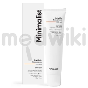 Minimalist Invisible Sunscreen Cream SPF 40 50gm