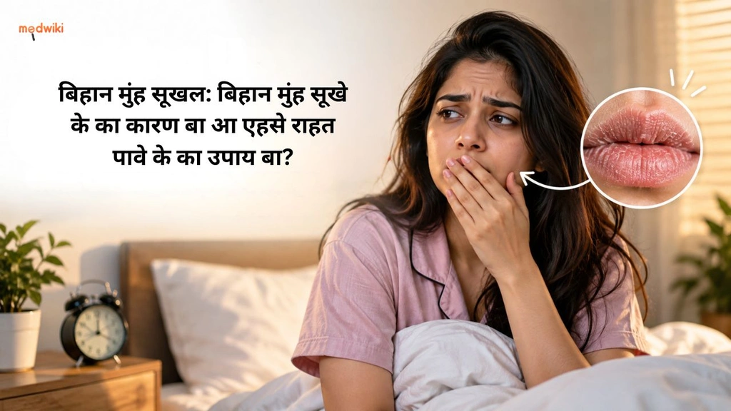 बिहान मुंह सूखल: बिहान मुंह सूखे के का कारण बा आ एहसे राहत पावे के का उपाय बा?(Waking up with dry mouth explained in Bhojpuri)