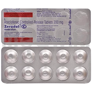 Zerodol 200mg Tablet CR 10s