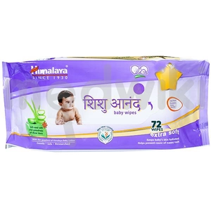 Himalaya Shishu Anand Extra Soft Wipes 72s