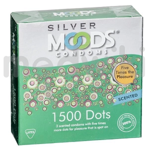 Moods Silver 1500 Dots Condom 3s