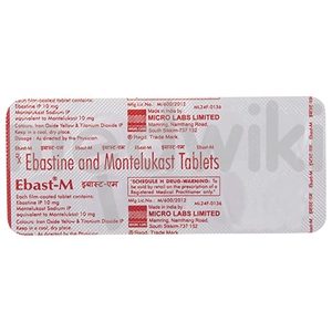 Ebast M 10mg/10mg Tablet 10s