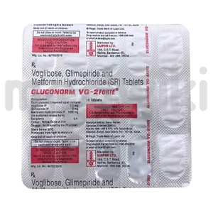 ग्लूकोनोर्म-वीजी 2 फोर्ट टैबलेट एसआर
