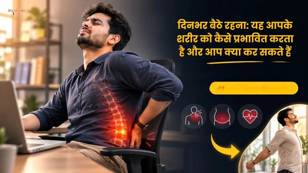 दिनभर बैठे रहना: यह आपके शरीर को कैसे प्रभावित करता है और आप क्या कर सकते हैं(How Sitting Down All Day Affects Your Body?in Hindi)