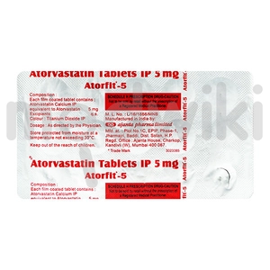 Atorfit 5 MG Tablet 15 S