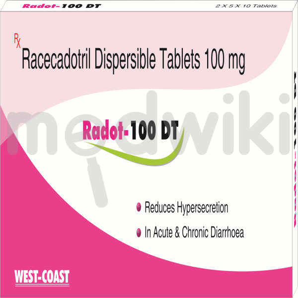 रैडोट 100mg टैबलेट डीटी