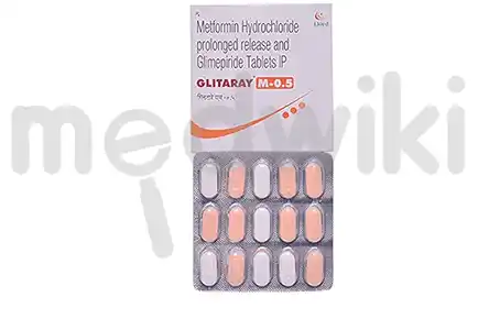 Glitaray M 0.5 Tablet SR 15s