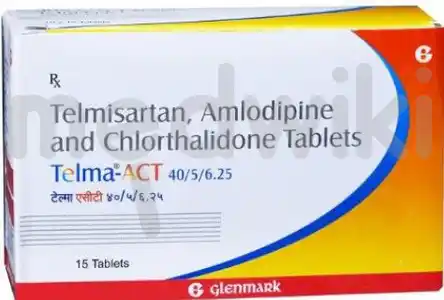 Telma Act 40mg/5mg/6.25mg Tablet 10s