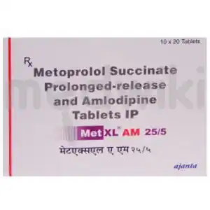 Met XL AM 25mg/5mg Tablet PR 20s