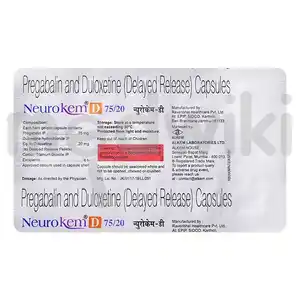 न्यूरोकेम डी 75एमजी/20एमजी कैप्सूल 10एस