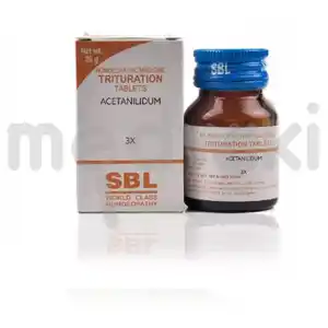 Sbl Acetanilidum Trituration Tablet 3X 25 gm