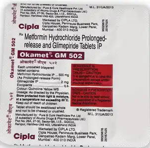 Okamet GM 2mg/500mg Tablet PR