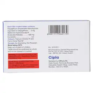 Dapasach M 5mg/500mg Tablet 10s