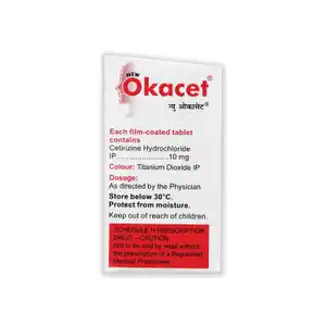 Okacet 10mg Tablet 10s