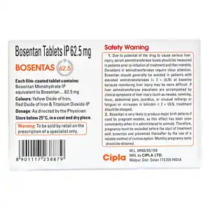 Bosentas 62.5mg Tablet 10s