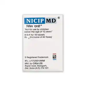 Nicip 100mg Tablet Md 10s