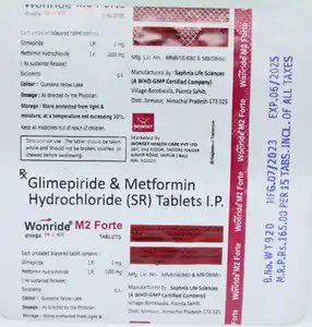 Wonride M Forte 2mg/1000mg Tablet 10s