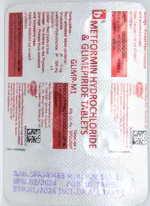 Glimp M 1mg/500mg Tablet 10s