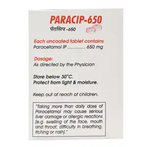 Paracip 650mg Tablet 10s
