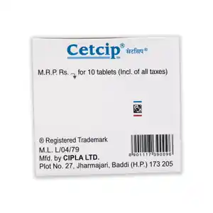 Cetcip 10mg Tablet 10s