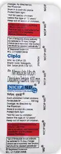 Nicip 100mg Tablet Md 10s