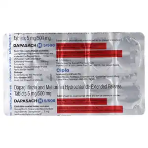 Dapasach M 5mg/500mg Tablet 10s