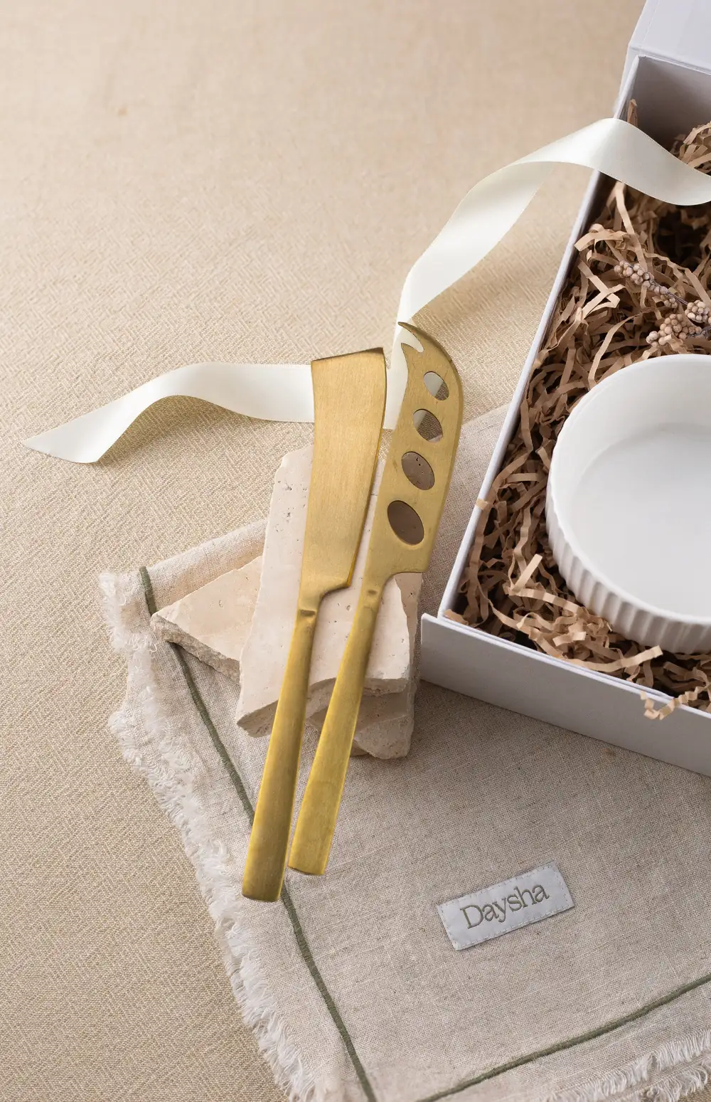 Gold Cheese Knife Set