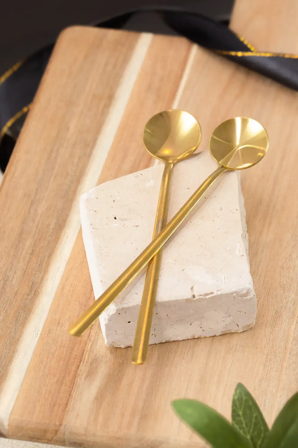 Gold Long Handle Spoons