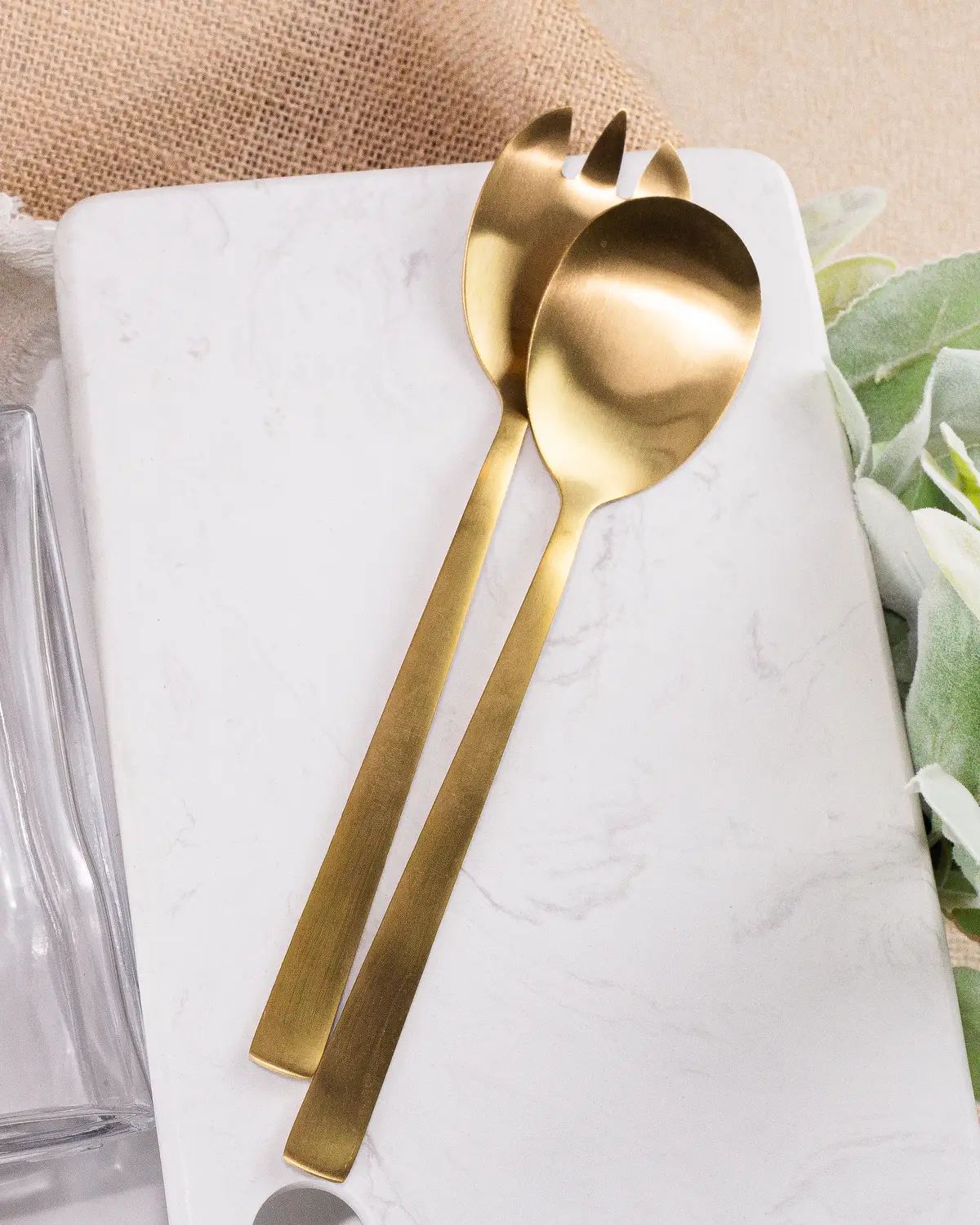Gold Salad Servers
