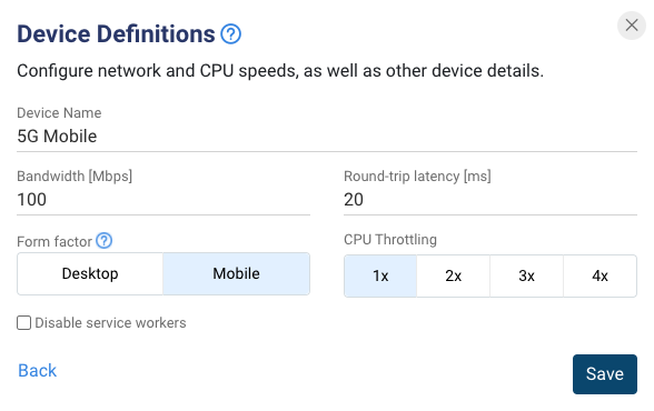 Setting up a 5G emulated device for monitoring