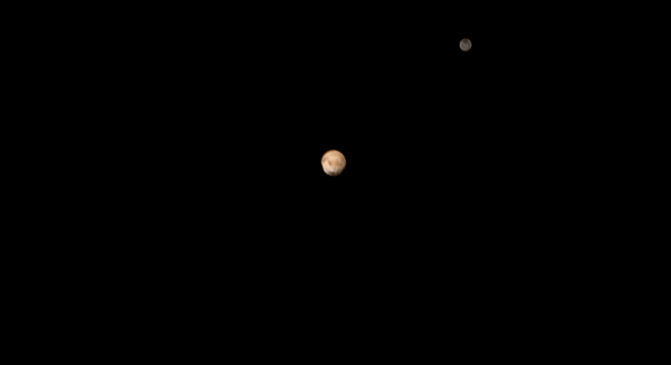 Charon orbiting Pluto