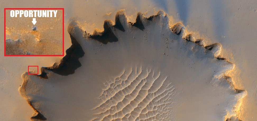 Opportunity at Victoria Crater