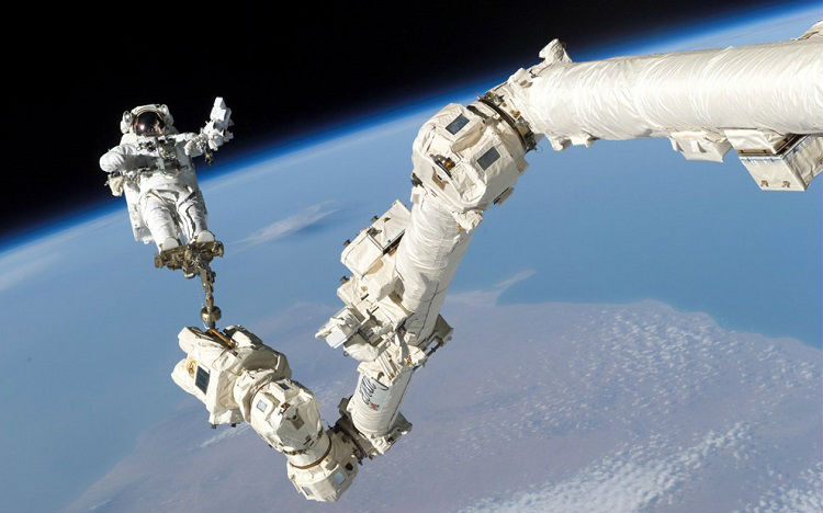 Spacewalk Canadarm