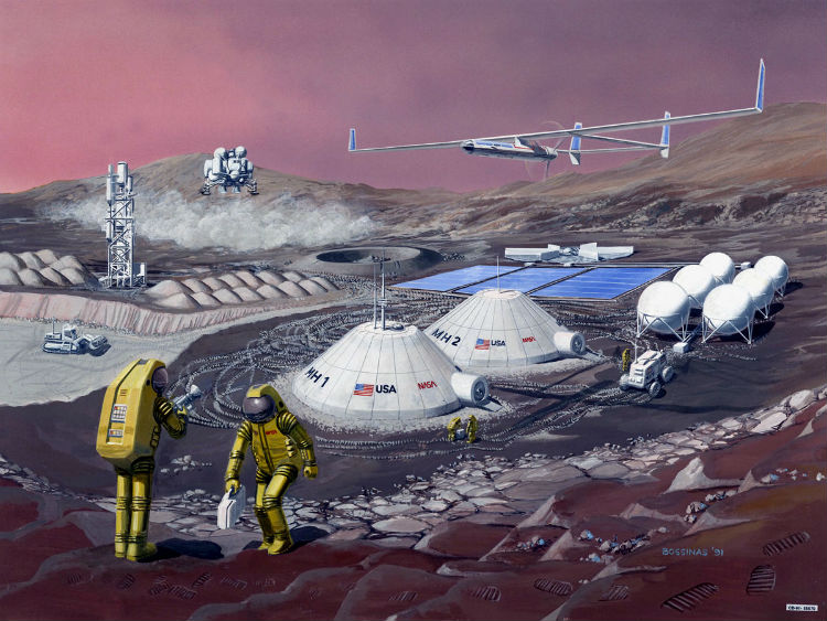 Mars Base Concept Art