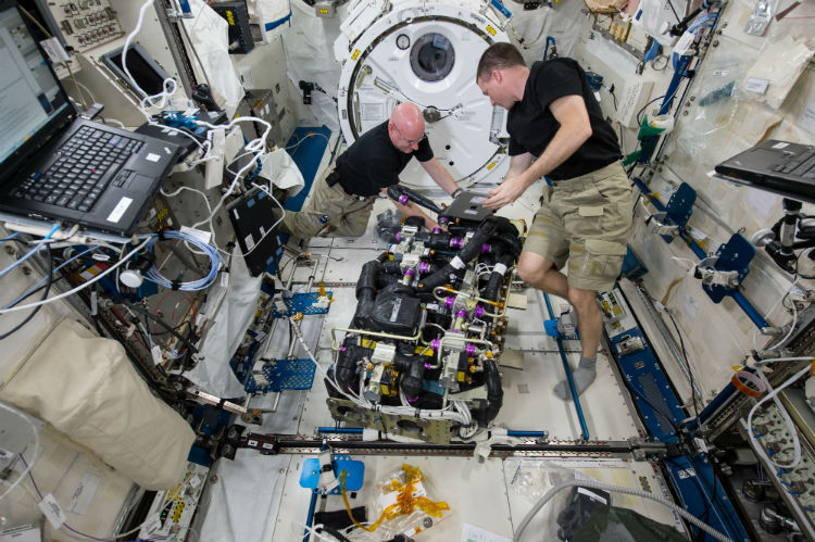 Astronauts on ISS