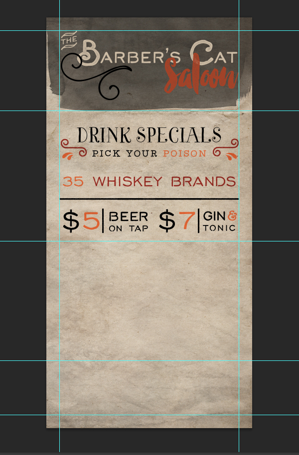 Saloon Menu 