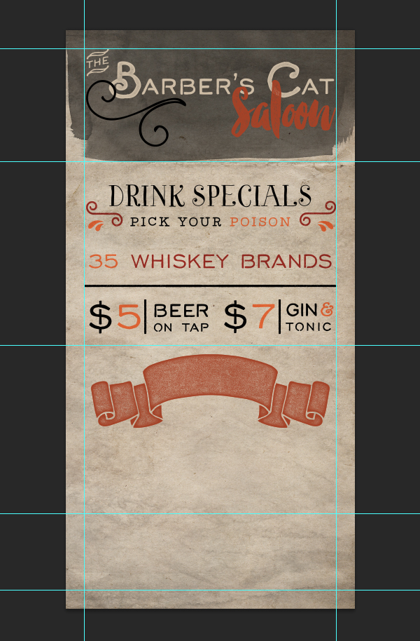 Saloon Menu 