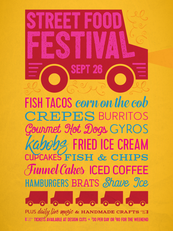 food event poster design