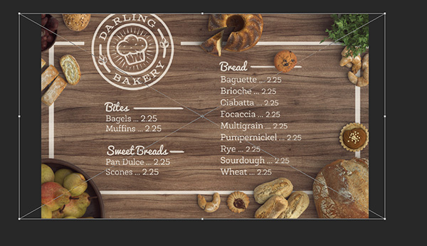 Bakery Menu