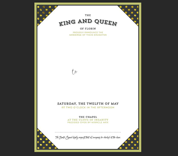 Wedding Invitation