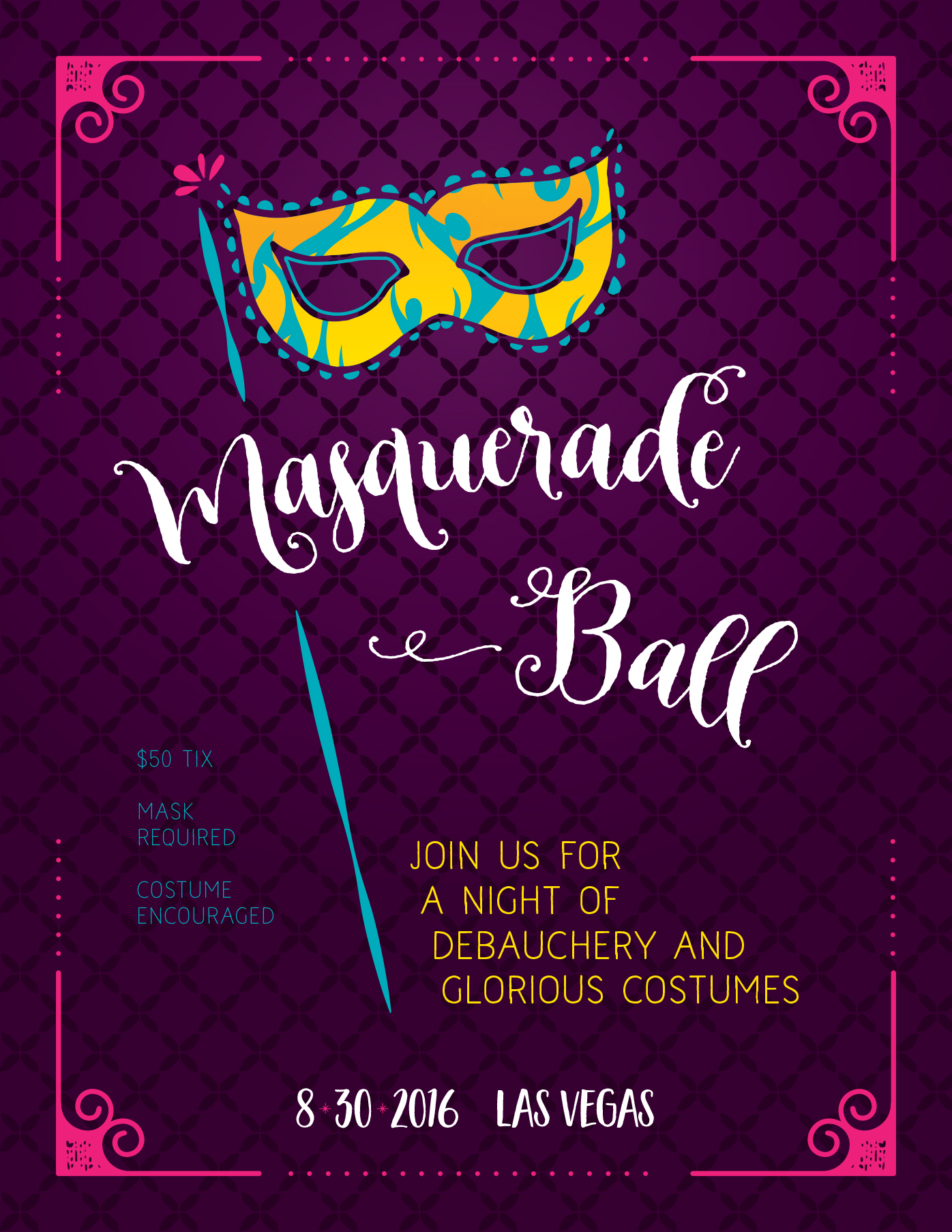 Masquerade Ball Flyer